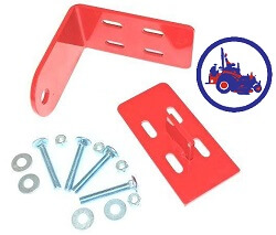 Ferris and Simplicity lawn-mower trailer hitch red