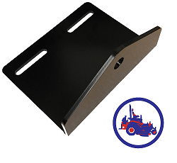 Universal mower trailer tow hitch 6 inches drop black